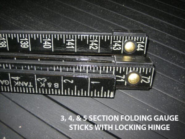 15 Foot 5-Section Folding Lock Joint Tank Gauge Stick Dual Inch/Foot Scale | B&K