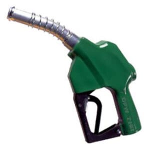 7H Series Green Diesel/B5 Automatic Truck Nozzle With 1 Inch NPT Inlet 1-Piece Hand Insulator Fillgard Splash Guard And Aluminum Spout Without Spout Ring